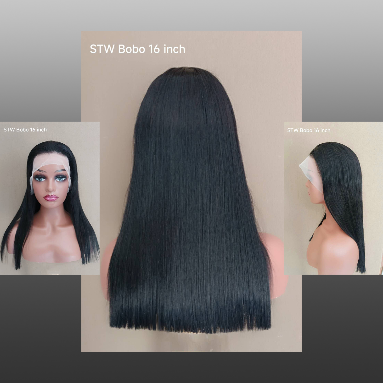 13x4 double drawn wig 16 inch